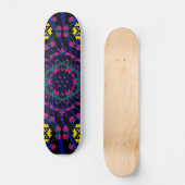 Dark Kaleidoskop Design: Benutzerdefiniertes Skate Skateboard (Vorderseite)