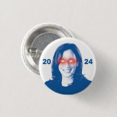 Dark Kamala Harris 2024 Button (Vorne & Hinten)