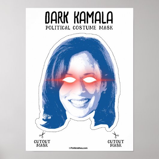 Dark Kamala Kostümmaske Poster (Vorne)