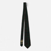 Dark Kariert Masonic Mit Monogramm Neck Tie Krawatte (Rückseite)