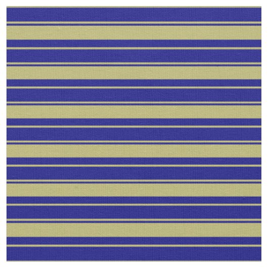 Dark Khaki & Blue Colored Stripes Muster Stoff (Nahaufnahme)