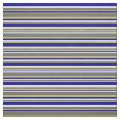Dark Khaki, Dim Gray, Blass Goldenrod & Blue Lines Stoff (Muster)