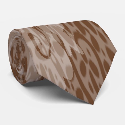 Dark Khaki Funky Fun Krawatte (Gerollt)