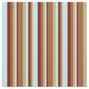 Dark Khaki, Sienna, Maroon und Türkis farbig Stoff