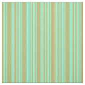 Dark Khaki und Aquamarine Colored Lines Stoff (Muster)