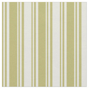 Dark Khaki und Beige farbige Linien Stoff
