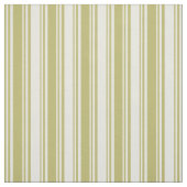 Dark Khaki und Beige farbige Linien Stoff (Muster)