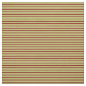 Dark Khaki und Maroon Stripes Stoff (Muster)
