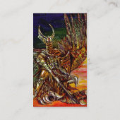 DARK KNIGHT Gold metallisch Visitenkarte (Rückseite)