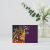 DARK KNIGHT Lila Visitenkarte (Stehend Vorderseite)