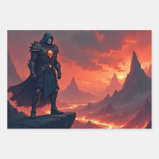 Dark Knight of Flame Geschenkpapier Set (Vorderseite 2)