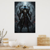 Dark Knight of the Burning Realm Art Poster (Küche)