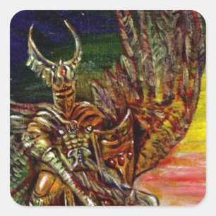 Dark Knight Quadratischer Aufkleber