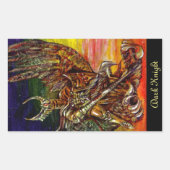 Dark Knight Rechteckiger Aufkleber (Vorderseite)