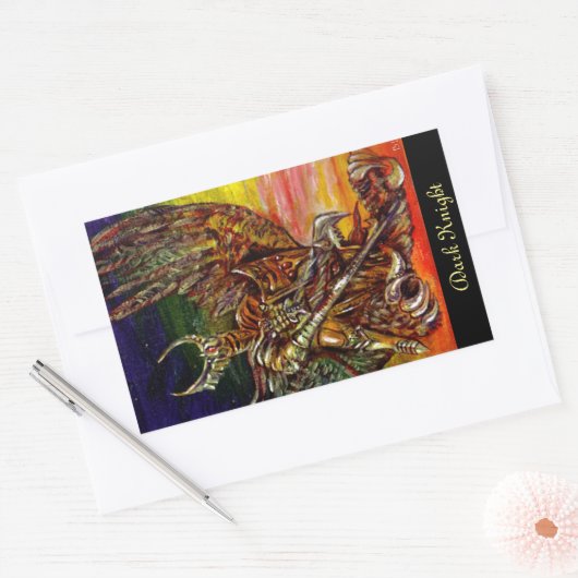 Dark Knight Rechteckiger Aufkleber (Umschlag)