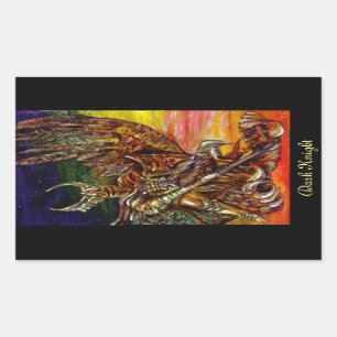 Dark Knight Rechteckiger Aufkleber