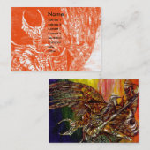 DARK KNIGHT Silver Platinum Metallic Visitenkarte (Vorne/Hinten)