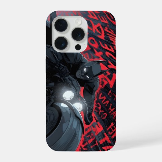 Dark Knight Superhero Phone Case – Minimal Black iPhone Hülle (Rückseite)
