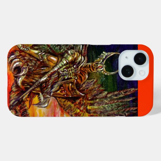 DARK KNIGHT UND DRAGON Fantasy Case-Mate iPhone Hülle (Rückseite (Horizontal))