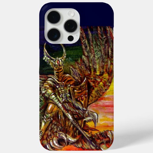 DARK KNIGHT UND DRAGON Fantasy Case-Mate iPhone Hülle (Rückseite)