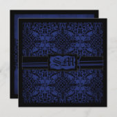 Dark Knight Wedding Invite Square Einladung (Vorne/Hinten)