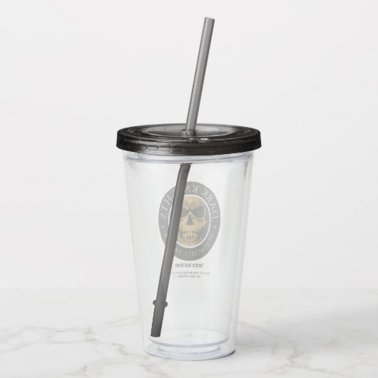 Dark Knights Logo Acrylic Tumbler Acryltrinkbecher (Rückseite)