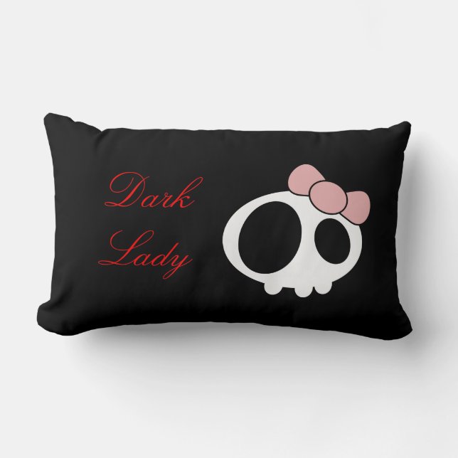 Dark Lady Pillow Lendenkissen (Vorderseite)