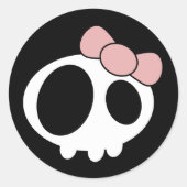 Dark Lady Runder Aufkleber (Vorderseite)