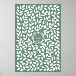 Dark Laurel - 250 Signature Guest Book Alternative Poster