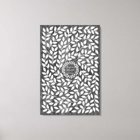 Dark Laurel - 250 Signature Leinwand Guest Book (Vorderseite)