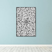 Dark Laurel - 250 Signature Leinwand Guest Book (Insitu (Holzboden))