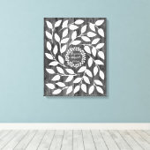 Dark Laurel - 50 Signature Leinwand Guest Book (Insitu (Holzboden))