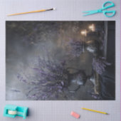 Dark Lavender Floral Bouquet for Decoupage Seidenpapier (Basteln)