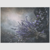 Dark Lavender Floral Bouquet for Decoupage  Seidenpapier (Vorderseite)