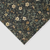 Dark Leafy Floral Illustrations Muster Nr. 1 Seidenpapier (Ausschnitt)