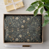 Dark Leafy Floral Illustrations Muster Nr. 1 Seidenpapier (Geschenk)