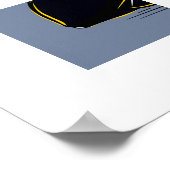 Dark Lemon – Minimal Graphic Art Poster (Ecke)