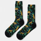 Dark Leopard Jungle Socken (Linkes Detail)
