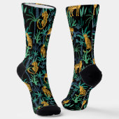 Dark Leopard Jungle Socken (Gewinkelt)
