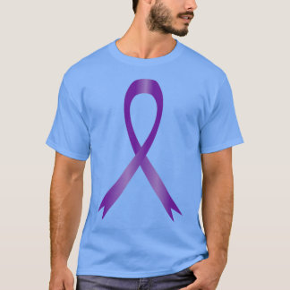 Dark Lila Awareness Ribbon T-Shirt