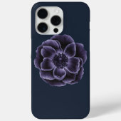 Dark Lila Bloom Botanic Art Design Case-Mate iPhone Hülle (Rückseite)