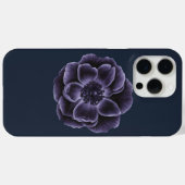 Dark Lila Bloom Botanic Art Design Case-Mate iPhone Hülle (Rückseite (Horizontal))