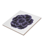 Dark Lila Bloom Botanic Art Design Fliese (Seite)