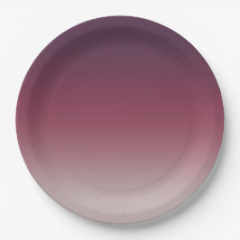 Dark Lila & Burgundy Gradient Ombre Pappteller