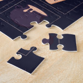 Dark Lila Christmas Bingo Jigsaw Puzzle (Seite)