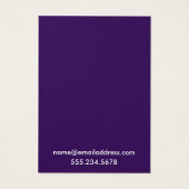 Dark Lila Earring Display Cards (Rückseite)