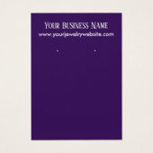 Dark Lila Earring Display Cards (Vorderseite)