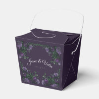 Dark Lila Floral Elegant Wedding Gothic