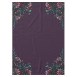 Dark Lila Floral Elegante Wedding Maroon Mauve Tischdecke
