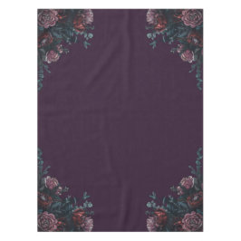 Dark Lila Floral Elegante Wedding Maroon Mauve Tischdecke
